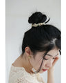 ミニローズとつぶつぶパールのヘアゴム