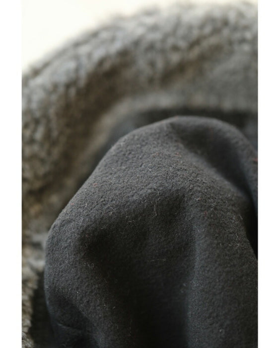 内側あったかボアのキルティング帽子