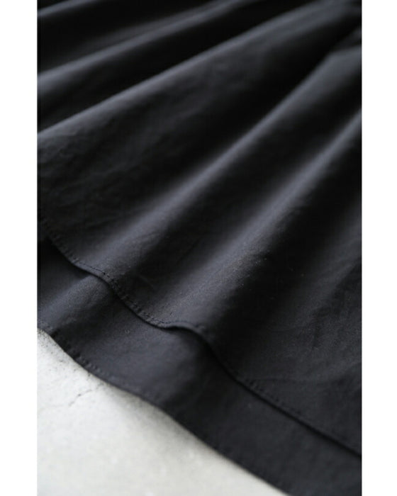 サークルレース袖の涼やかAラインブラウストップス