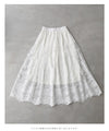 【セール商品返品交換不可】柔らかなレースベールミディアムスカート