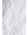 White floral relief midi skirt