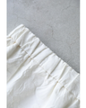 White floral relief midi skirt