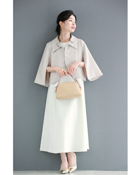 上品なスリット袖のボレロジャケット