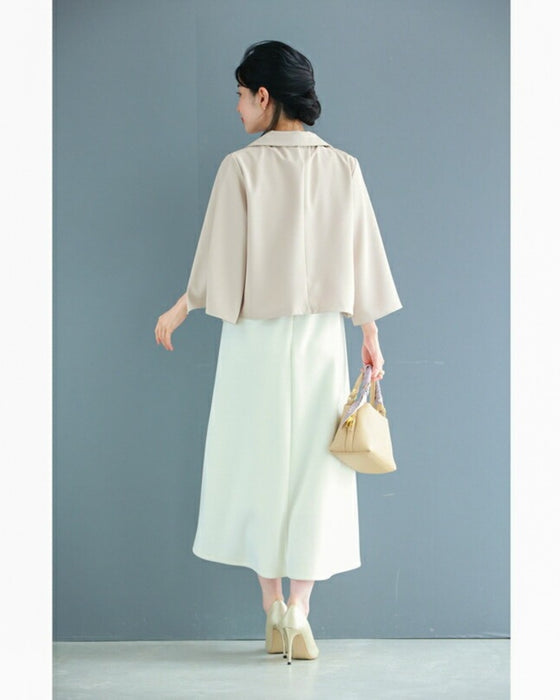 上品なスリット袖のボレロジャケット