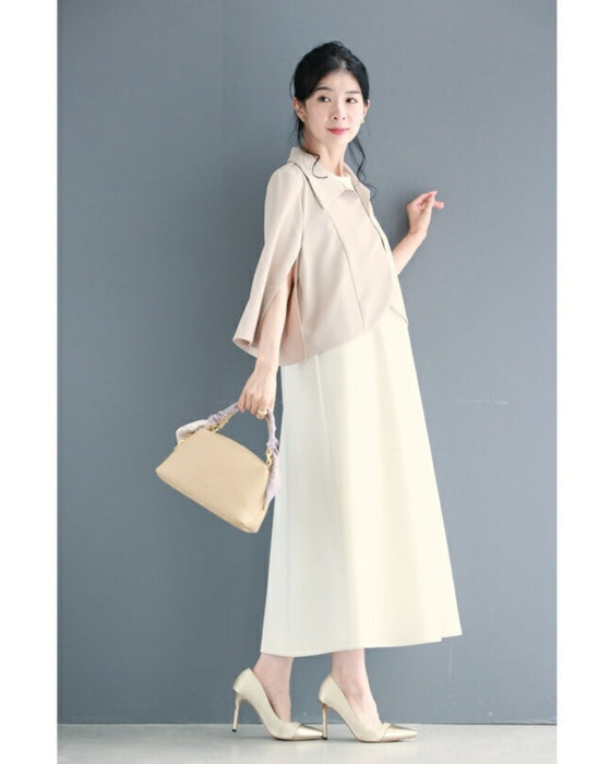 上品なスリット袖のボレロジャケット