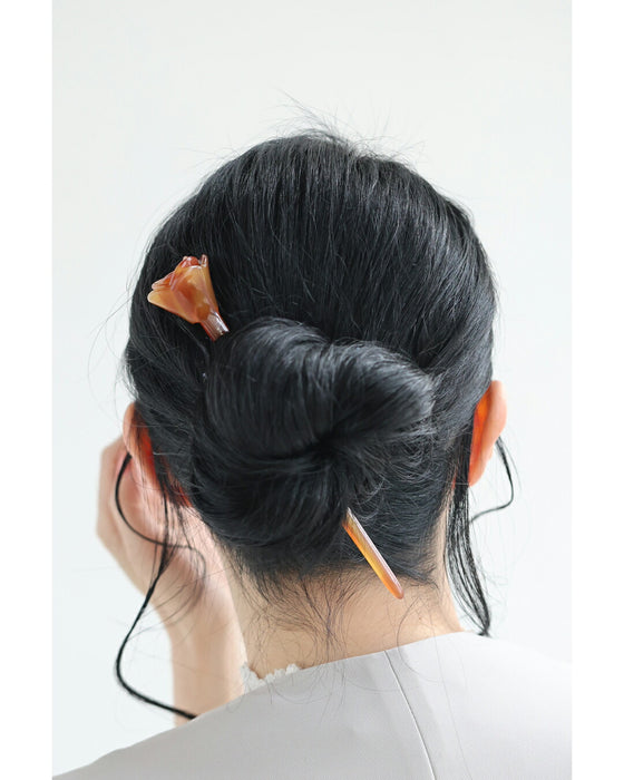 飴細工のように艶めく薔薇のかんざし