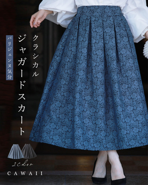 パリジェンヌ気分 クラシカル ジャガードスカート