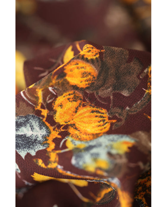 【予約商品】実が成るボタニカルプリントのシアーミディアムワンピース