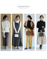 A brushed knit top with lace sleeves that cover your hands
