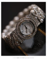 A bejeweled bracelet watch that beautifully keeps time