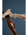 A bejeweled bracelet watch that beautifully keeps time