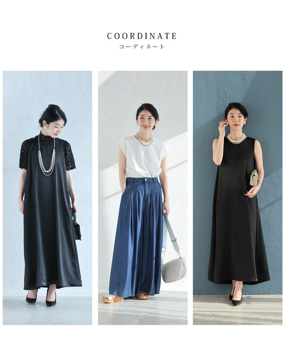 様々に着用できる。フリーダムな軽量パールネックレス