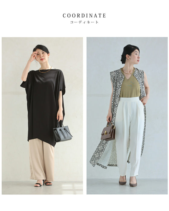 首元囲む金環銀環のチョーカーネックレス