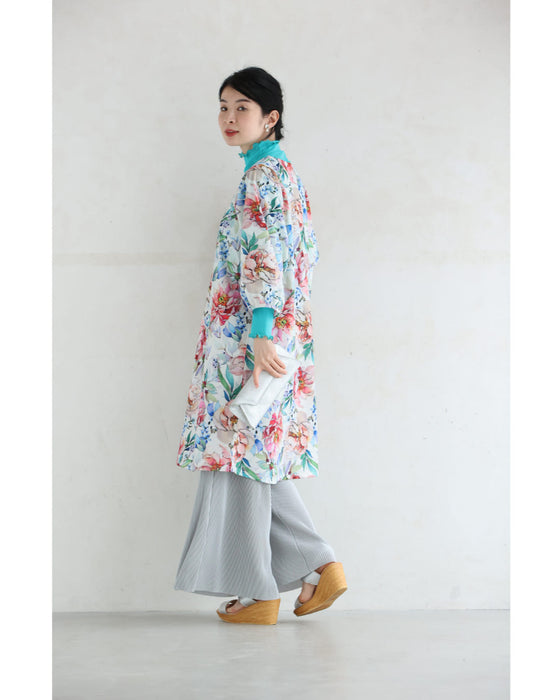 気分華やぐ春満開Aラインチュニック