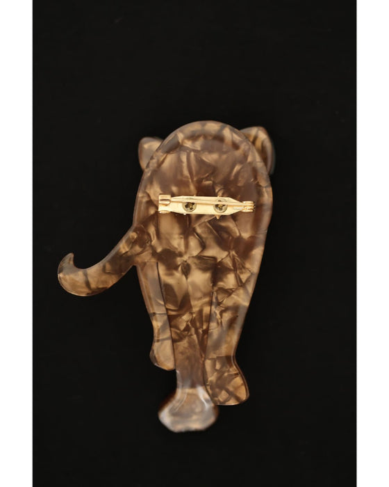 私に歩み寄るアニマルブローチ