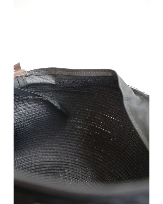 デコレーションパールの麦わら風帽子