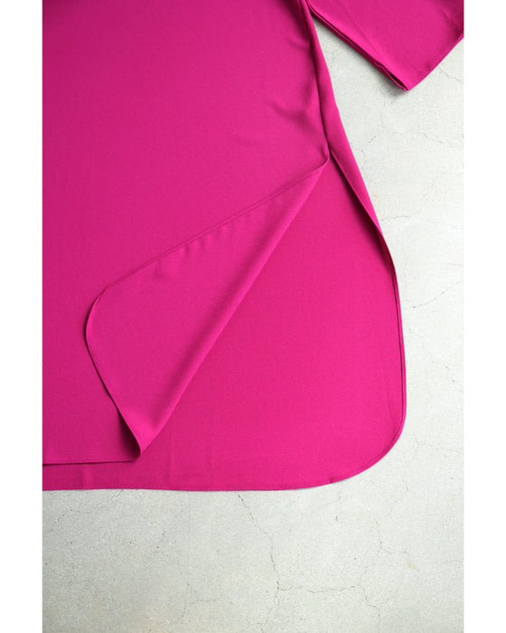 華やぎピンクのサイドスリットチュニック