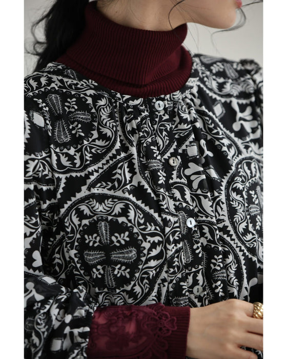 カレイドスコープのシフォンミディアムワンピース