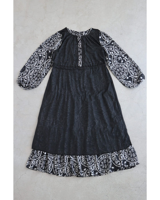 カレイドスコープのシフォンミディアムワンピース