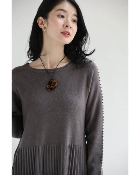 べっこう風コームのコードネックレス