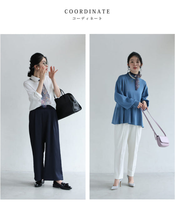 リボンとパールのドッキングマルチウェイネックレス