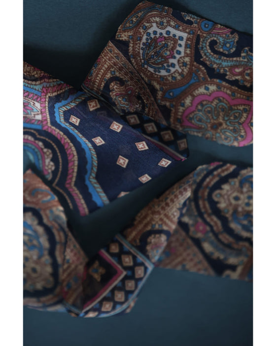 リボンとパールのドッキングマルチウェイネックレス