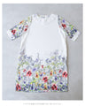 【アウトレット返品交換不可】香り立つような花々。フラワーガーデンミディアムワンピース