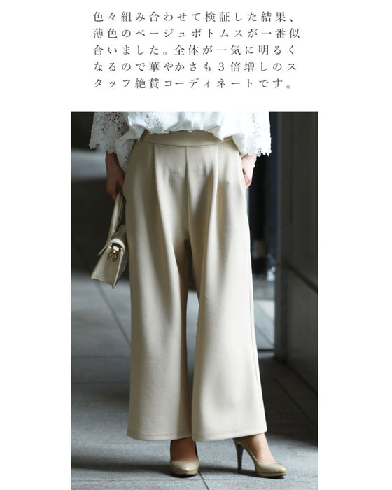 【アウトレット返品交換不可】美しい花レースの華やぎブラウス