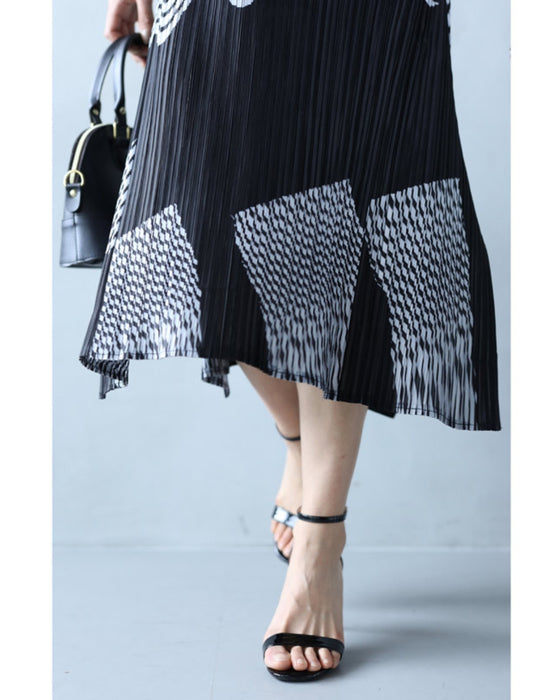 【アウトレット返品交換不可】マイナス5kg着痩せワンピース(紐ベルト付)