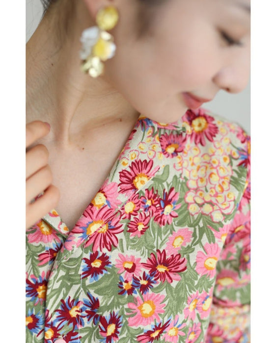 【アウトレット返品交換不可】外に連れ出してくれる春一番ワンピース