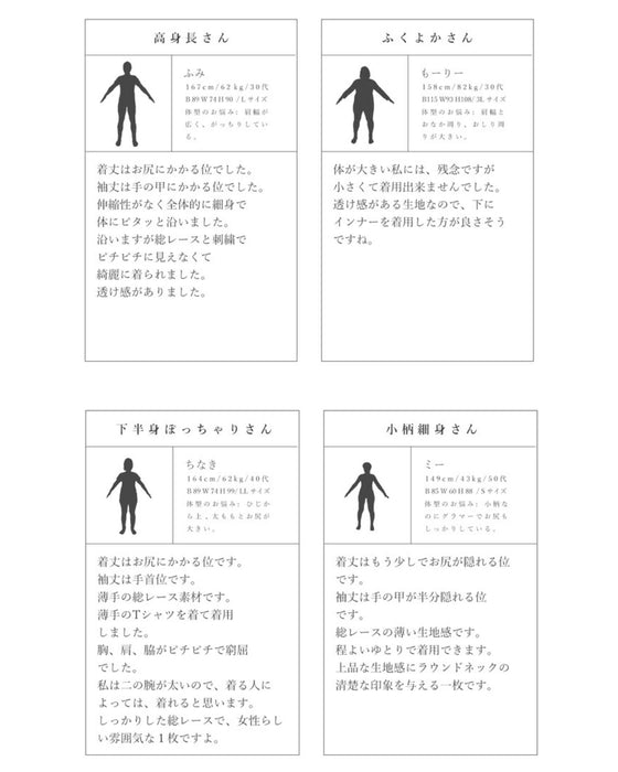 【アウトレット返品交換不可】レースに花刺繍の合わさる魅力トップス