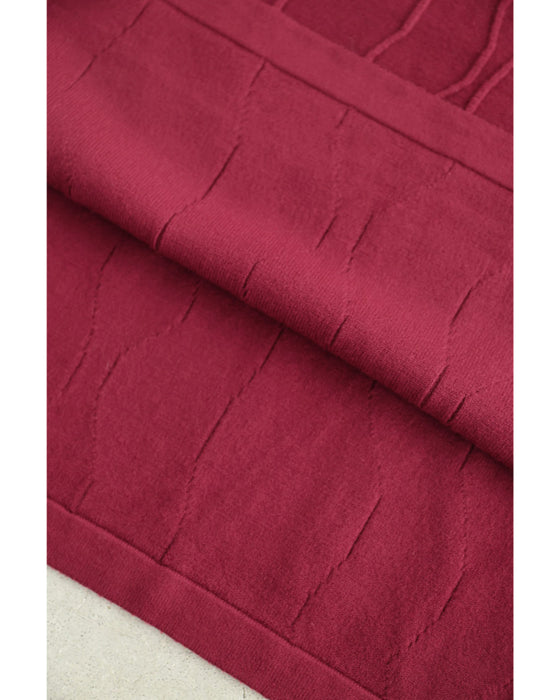 【予約商品】ラインが浮かぶ街映えカラーニットミディアムワンピース