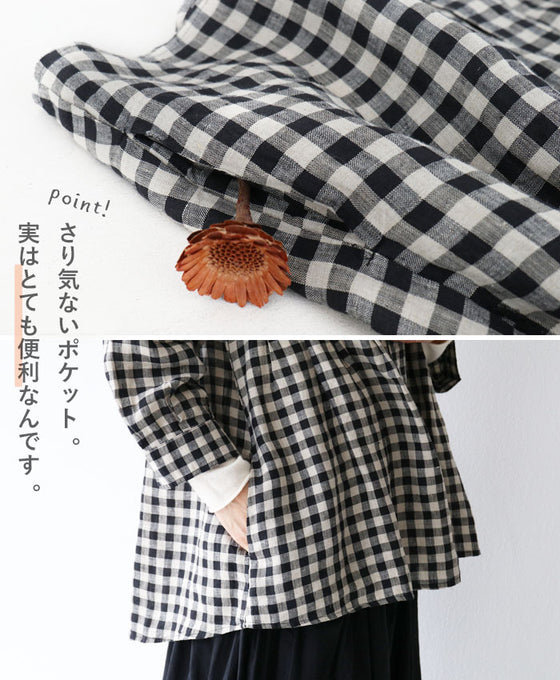 春夏秋冬着るリネントップス