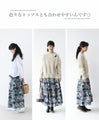 Add Nordic flowers to your outfit with a skirt
