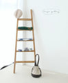 A cute and round suede drawstring bag
