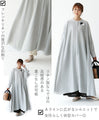 <Small to large size> Soft and comfortable linen dress