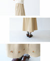 Embroidered flower skirt (S-L size)