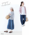 [Set] (Gray) A two-piece top set of vest and blouse that can be layered beautifully.