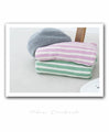 (Purple pink) Spring colored striped top