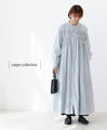 Wavy pintuck dress