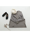 (Greige) Puffy sleeve top