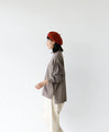 (Greige) Puffy sleeve top