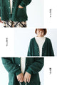 (C. Ivory for sale) Puffy Leaf Jacquard Haori (available in sizes S to 4L)