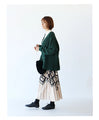 (C. Ivory for sale) Puffy Leaf Jacquard Haori (available in sizes S to 4L)