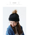 [Sale items cannot be returned or exchanged] <Black> A new type of windproof knit hat