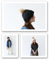 [Sale items cannot be returned or exchanged] <Black> A new type of windproof knit hat