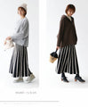 [S-4L size] Wave pattern knit skirt