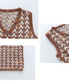 Colorful mix knit vest