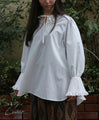 [SANPO LUSSO] Ruffled blouse top