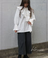 [SANPO LUSSO] Ruffled blouse top